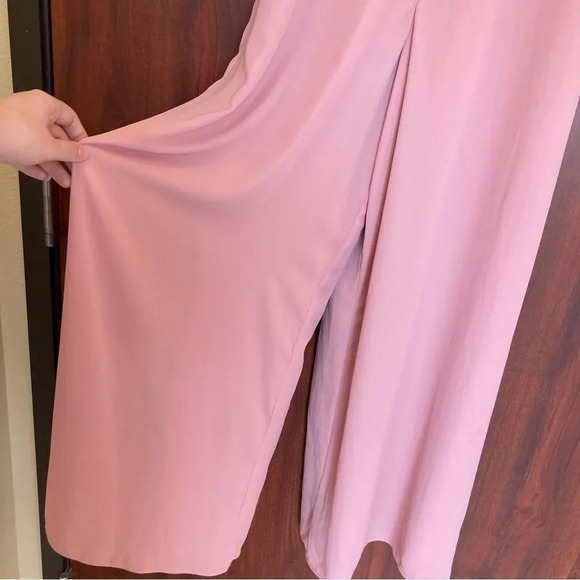 FAME AND PARTNERS Pink Jumpsuit Spaghetti Strap Flowy - Picture 5 of 9